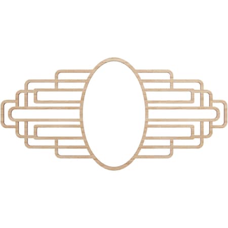 Ekena Millwork Elizabeth Wood Fretwork Pierced Ceiling Medallion, Alder, 16"W x 8"H x 4 3/8"IW x 7 5/8"IH x 3/8"T CMWP16X08X0375EBAL